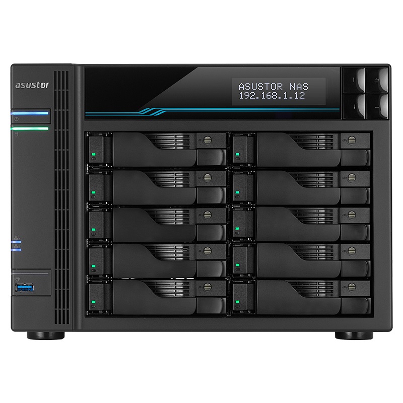 ASUSTOR AS6510T ATOM QC 8GB RAM 10-Diske Kadar Destekli Nas Server (Disksiz)