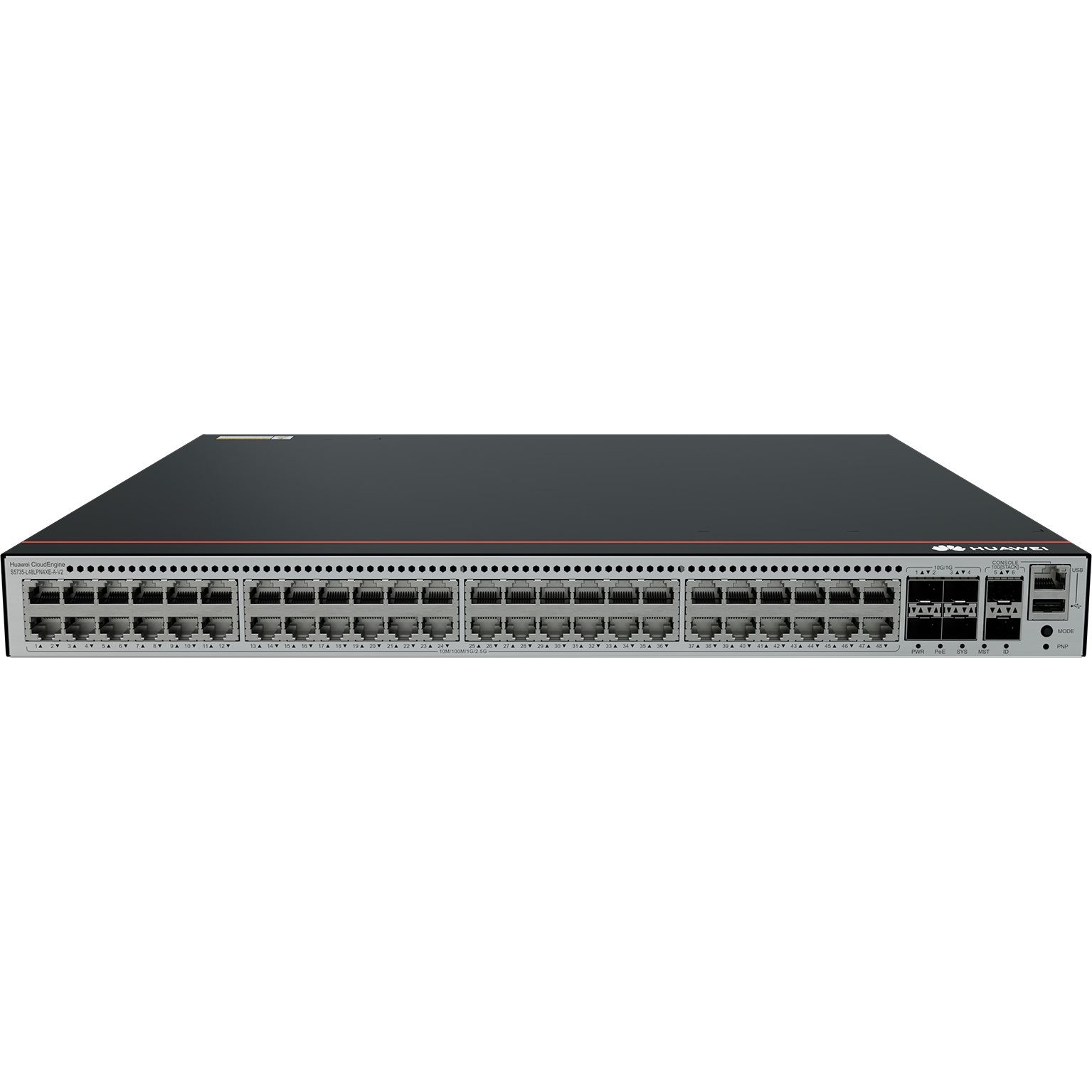 HUAWEI 48port S5735-L48LPN4XE-A-V2 4-SFP 10GbE 360W YÖNETİLEBİLİR POE SWITCH