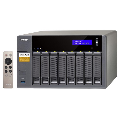 QNAP 8x TS853A 4G Celeron QC 1.6ghz 4gb 4x Glan USB 3.0